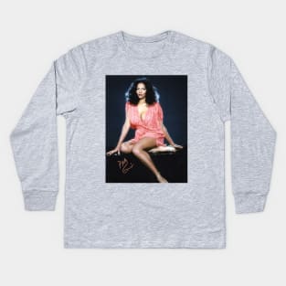 Pam Grier Potrait Kids Long Sleeve T-Shirt